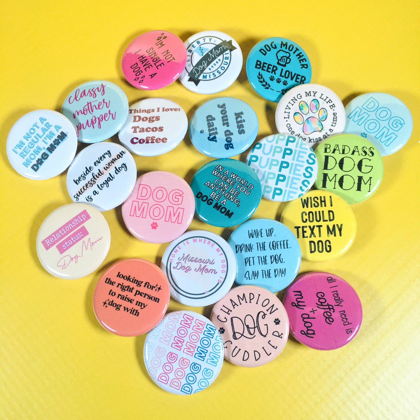 Say Hello To Your Dog Button (3 Pk)