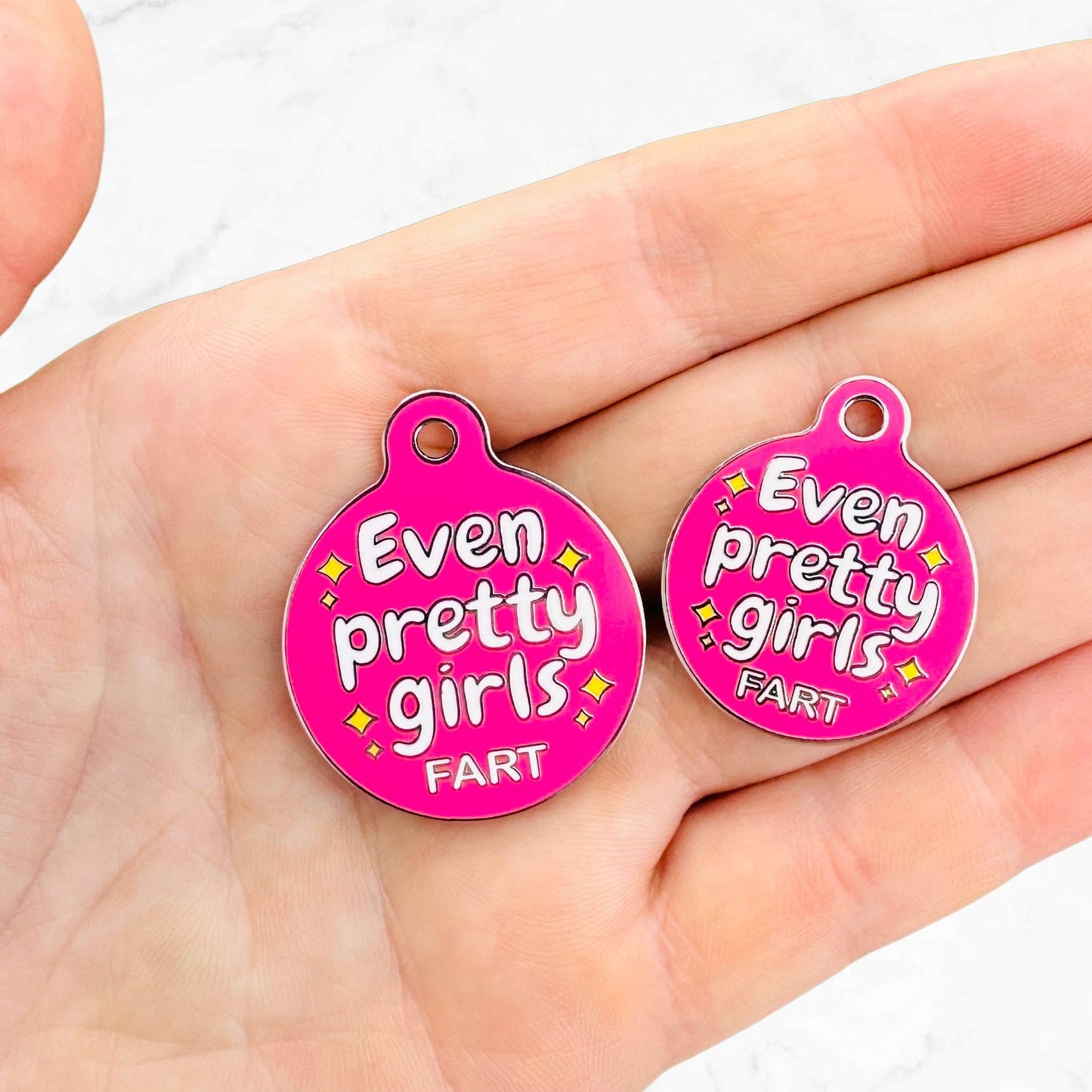 Dog ID Tag - Even Pretty Girls Fart