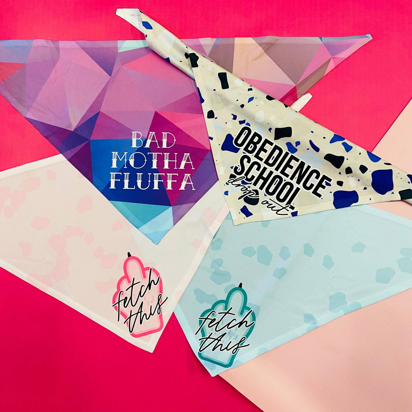 Bad Motha Fluffa Dog Bandana