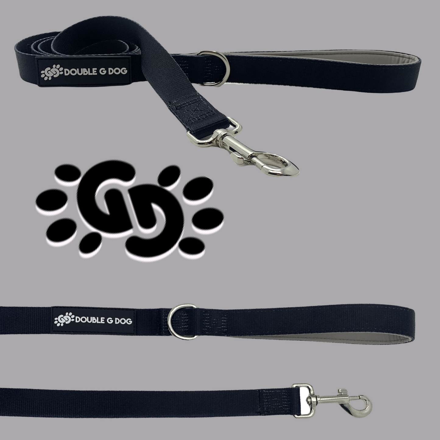 Classic Black - Double G Dog 5ft Leash - Double G Dog