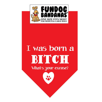 Wholesale 5 Pack - I was Born a Bitch; What's your excuse?