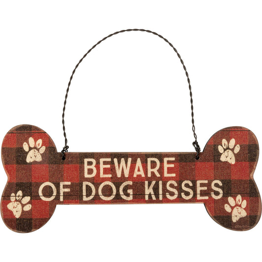 Beware Of Dog Kisses Ornament